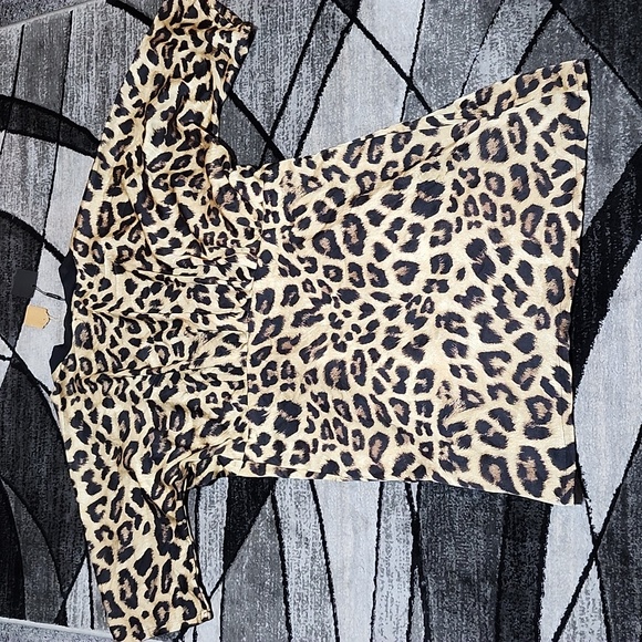 DO EVERYTHING IN LOVE LEOPARD PRINT KIMONO SWIMSUIT COVER ROBE LOUNGE ONE-SIZE - Picture 8 of 13